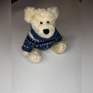 Boyds Bears Knut Berriman white teddy blue sweater Collectible C. Berriman